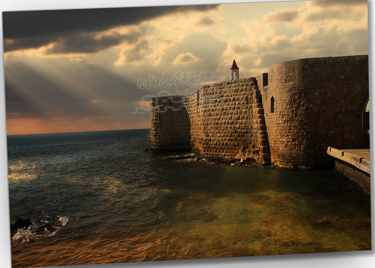 ISRAEL ART~Acre {Akko} Ancient Fortress Walls~