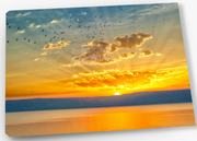 ISRAEL ART~Sunrise Over Sea of Galilee (Yam Kinneret} & Jordan~