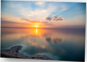 ISRAEL ART~Sunrise Over Dead Sea and Jordan~
