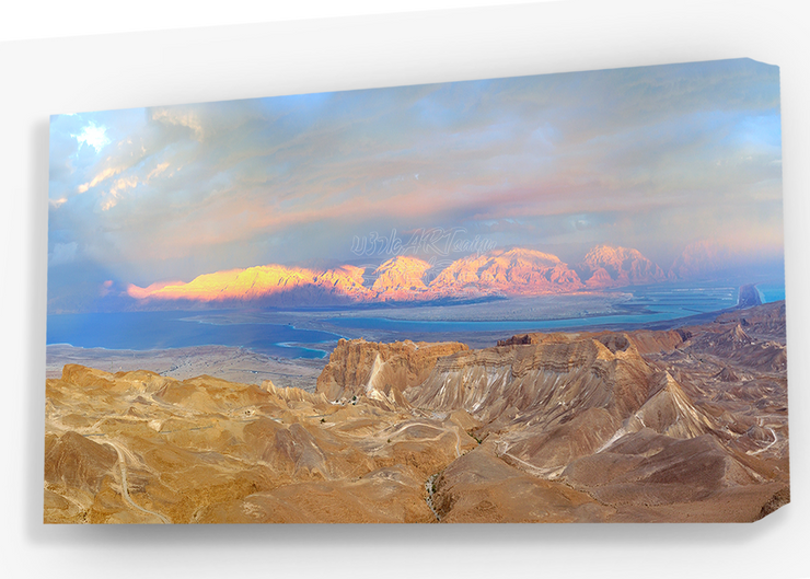 ISRAEL ART~Judean Desert Overlooking Dead Sea~