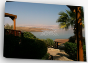 ISRAEL ART~Cozy Retreat Dead Sea Overlooking Jordan~