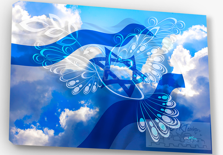 ISRAEL ART~Symbol of Hope and Freedom on Israeli Flag~