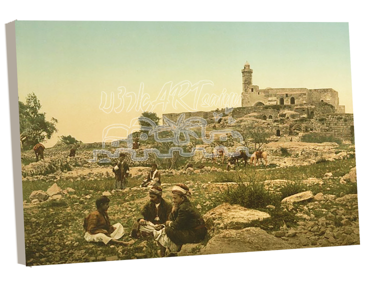 VINTAGE JERUSALEM~1885-1905 Tomb Nabi Samuel~