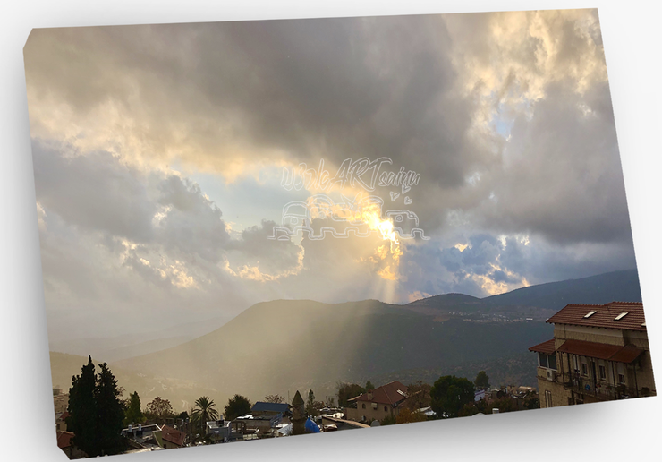 ISRAEL ART~Tzfat  Glorious Mystical City Sunset~