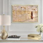 JUDAICA WAILING WALL ART~Alone with Holy Kotel Stones~