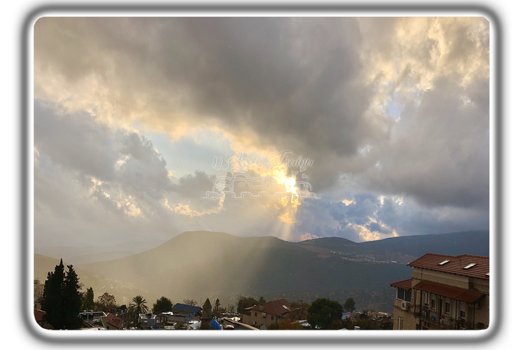 ISRAEL ART~Tzfat  Glorious Mystical City Sunset~