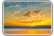 ISRAEL ART~Sunrise Over Sea of Galilee (Yam Kinneret} & Jordan~
