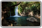 ISRAEL ART~Banias Falls, Golan Heights Northern Israel~