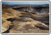 ISRAEL ART~Aerial View Judean Desert Overlooking Dead Sea~