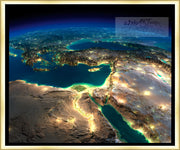 ISRAEL ART~"The Eyes Of Hashem Are Always Upon It"  Moonlit Middle East & Beyond~