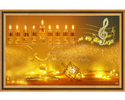 JEWISH HOLIDAY ART~Chanukah Holy Lights~