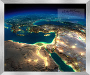 ISRAEL ART~"The Eyes Of Hashem Are Always Upon It"  Moonlit Middle East & Beyond~