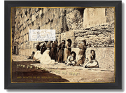 VINTAGE WAILING WALL ART~1885 Ninth of Av {Tish'a Be'av}~